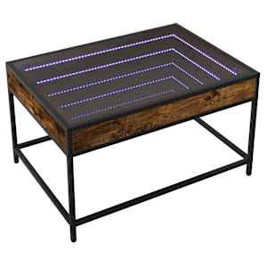 Konferenční stolek s Infinity LED kouřový dub 70 x 50 x 41 cm - obrázek 3