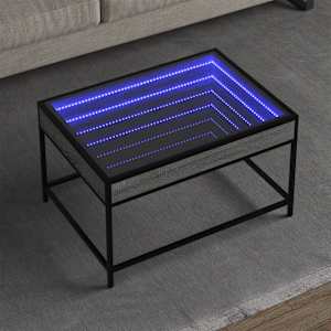 Konferenční stolek s Infinity LED šedý sonoma 70 x 50 x 41 cm - obrázek 1