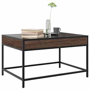Konferenční stolek s Infinity LED hnědý dub 70 x 50 x 41 cm - obrázek 5