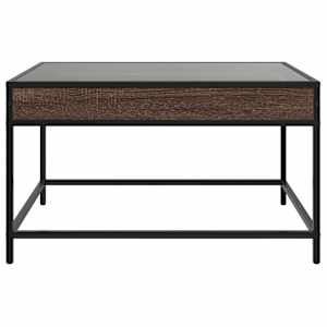 Konferenční stolek s Infinity LED hnědý dub 70 x 50 x 41 cm - obrázek 6