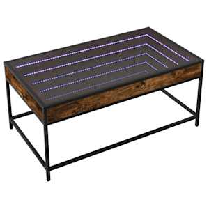 Konferenční stolek s Infinity LED kouřový dub 90 x 50 x 41 cm - obrázek 3