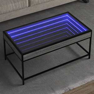Konferenční stolek s Infinity LED šedý sonoma 90 x 50 x 41 cm - obrázek 1