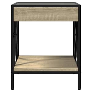 Konferenční stolek s Infinity LED dub sonoma 40 x 40 x 49 cm - obrázek 6
