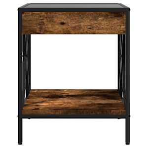 Konferenční stolek s Infinity LED kouřový dub 40 x 40 x 49 cm - obrázek 6