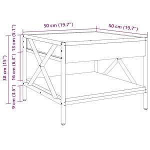 Konferenční stolek s Infinity LED šedý sonoma 50 x 50 x 38 cm - obrázek 13