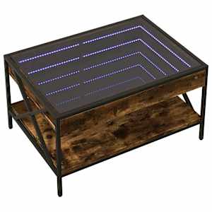 Konferenční stolek s Infinity LED kouřový dub 70 x 50 x 38 cm - obrázek 3