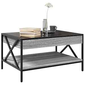 Konferenční stolek s Infinity LED šedý sonoma 70 x 50 x 38 cm - obrázek 5