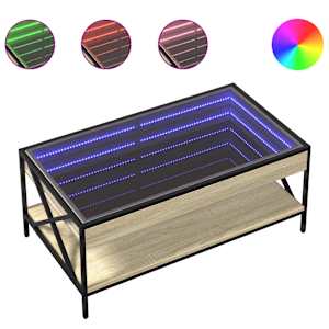 Konferenční stolek s Infinity LED dub sonoma 90 x 50 x 38 cm - obrázek 2