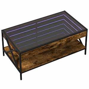 Konferenční stolek s Infinity LED kouřový dub 90 x 50 x 38 cm - obrázek 3
