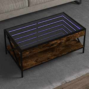 Konferenční stolek s Infinity LED kouřový dub 90 x 50 x 38 cm - obrázek 1