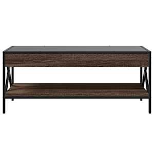 Konferenční stolek s Infinity LED hnědý dub 90 x 50 x 38 cm - obrázek 6