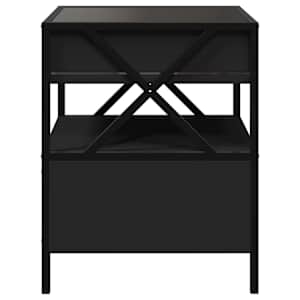 Noční stolek s Infinity LED černý 40 x 40 x 51 cm - obrázek 7