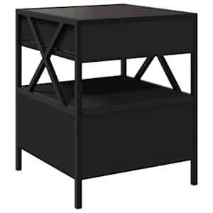 Noční stolek s Infinity LED černý 40 x 40 x 51 cm - obrázek 8