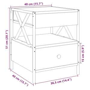 Konferenční stolek s Infinity LED dub sonoma 40 x 40 x 51 cm - obrázek 14