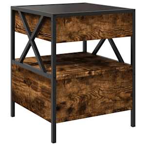 Konferenční stolek s Infinity LED kouřový dub 40 x 40 x 51 cm - obrázek 8