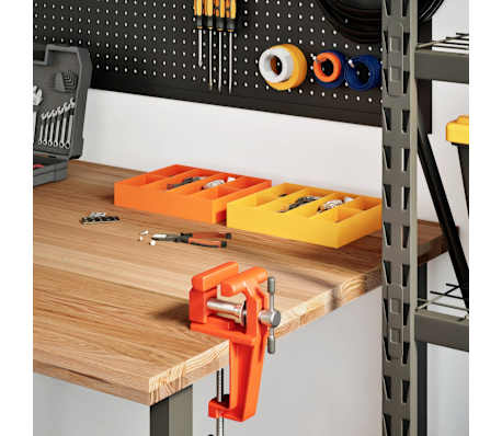 vidaXL Dessus de bureau marron clair bois ch&ecirc;ne massif rectangulaire