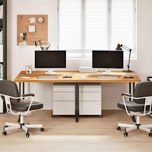 vidaXL Dessus de bureau marron clair bois ch&ecirc;ne massif rectangulaire