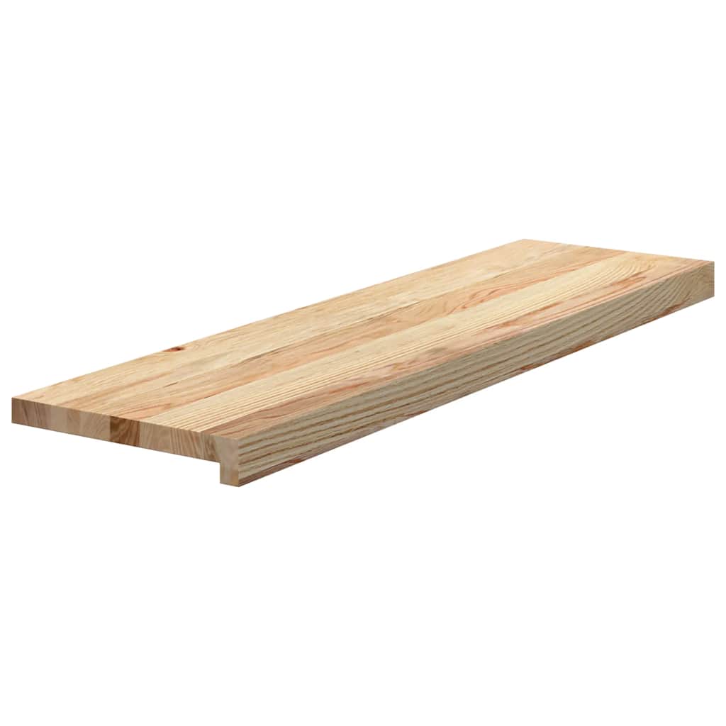 vidaXL 4 db tömör tölgyfa lépcsőfokok kezeletlen 90x25x2 cm