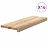 vidaXL trepiastmed 16 tk, 70x30x2 cm, t&ouml;&ouml;tlemata tammepuit