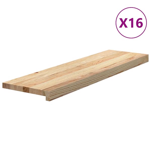 vidaXL trepiastmed 16 tk, 90x30x2 cm, t&ouml;&ouml;tlemata tammepuit