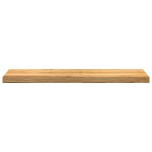 Nášlapy na schody 12 ks světle hnědé 100x25x2 cm masivní dub - obrázek 5