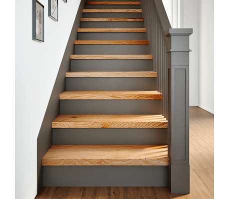 vidaXL Stair Treads 16 pcs Light Brown 80x25x2 cm Solid Wood Oak