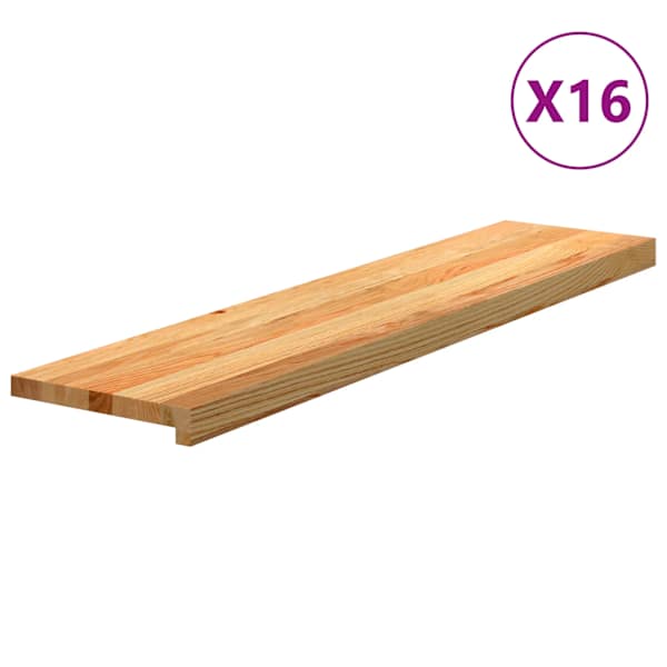 vidaXL trepiastmed 16 tk, helepruun, 110x30x2 cm, tammepuit