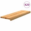 vidaXL trepiastmed 20 tk, helepruun, 80x25x2 cm, tammepuit