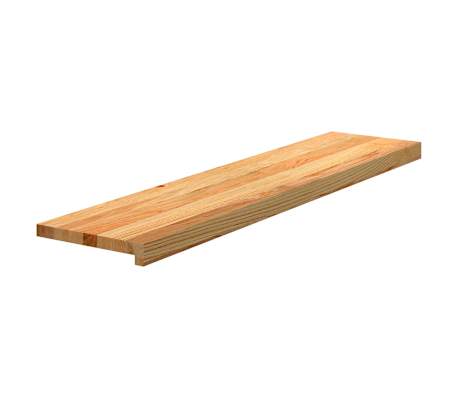 vidaXL Πατάκια Σκάλας 20 τεμ. Ανοιχτό Καφέ 120x30x2 cm Ξύλο Δρυός