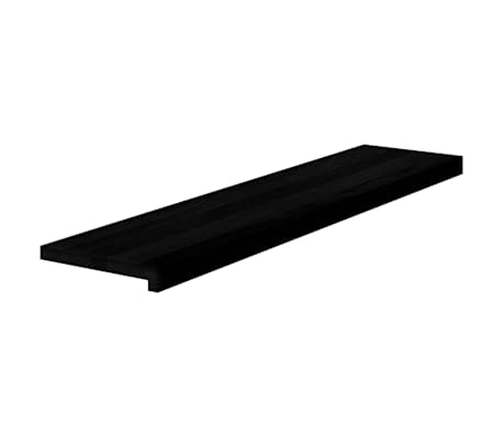 vidaXL Trappetrinn 4 stk m&oslash;rkebrun 110x30x2 cm heltre eik