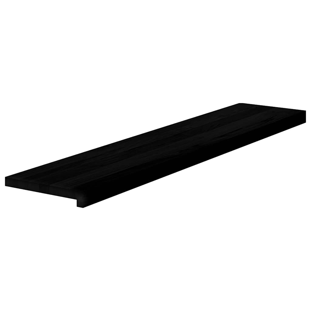 vidaXL Traptreden 8 st 120x25x2 cm massief eikenhout donkerbruin afbeelding