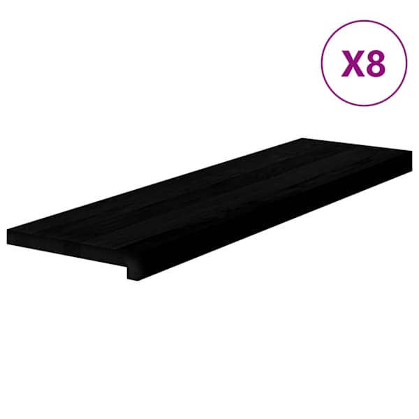 vidaXL trepiastmed 8 tk, pruunmust, 90x30x2 cm, tammepuit