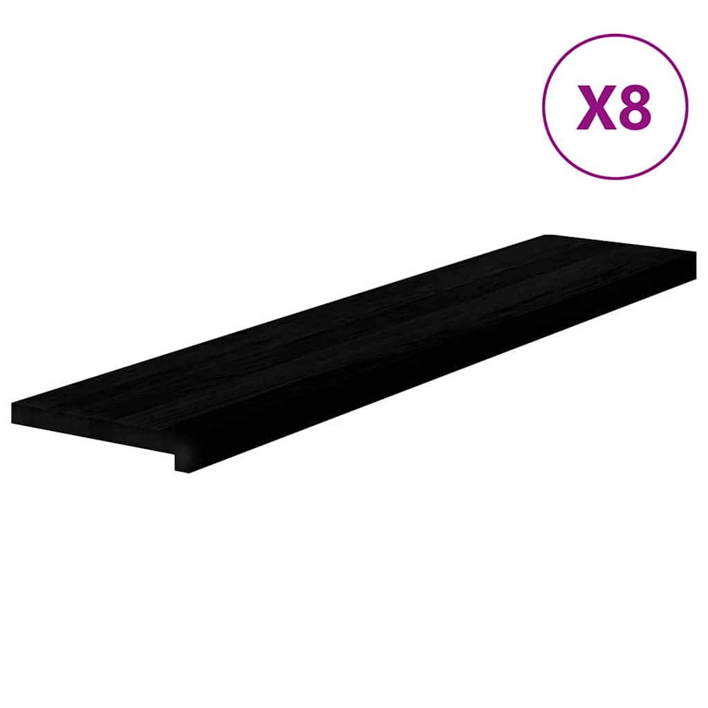 vidaXL Nášlapy na schody 8 ks světle hnědé 120x30x2 cm masivní dub