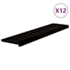 vidaXL trepiastmed 12 tk, pruunmust, 110x25x2 cm, tammepuit
