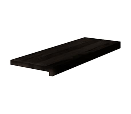 vidaXL Stair Treads 12 pcs Brown Black 70x30x2 cm Solid Wood Oak