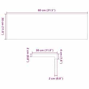 Nášlapy na schody 12 ks hnědo-černé 80x30x2 cm masivní dub - obrázek 11