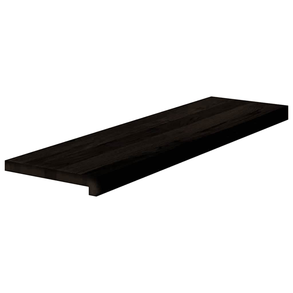 vidaXL Traptreden 12 st 90x30x2 cm massief eikenhout donkerbruin afbeelding