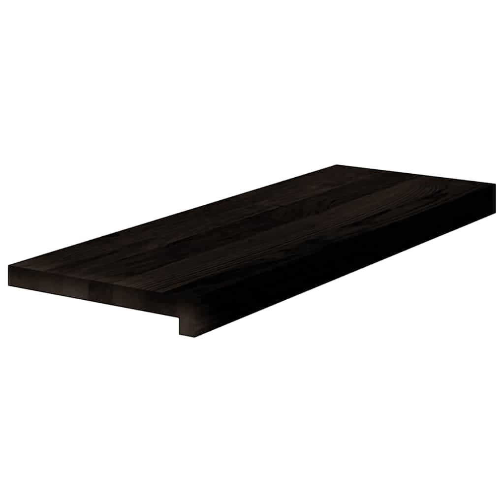 vidaXL Traptreden 16 st 70x25x2 cm massief eikenhout donkerbruin afbeelding