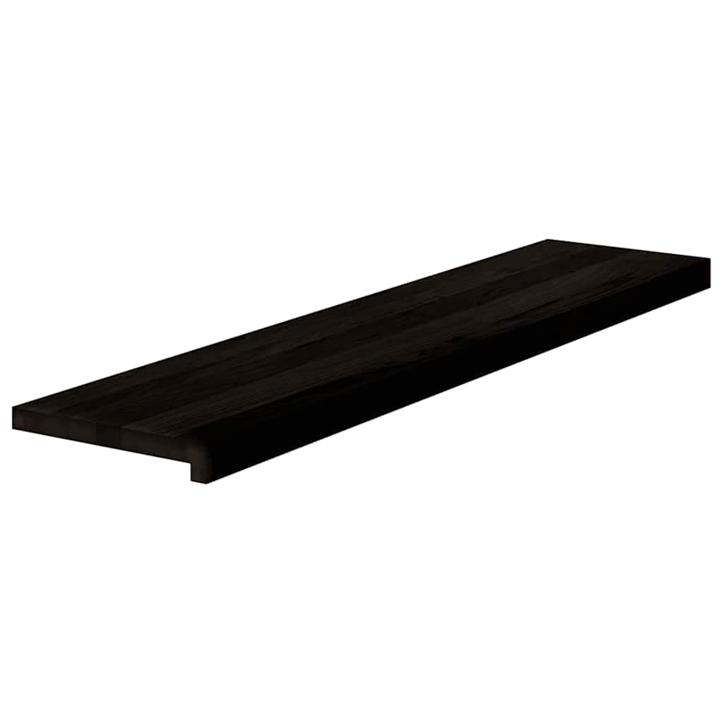 vidaXL Traptreden 16 st 110x25x2 cm massief eikenhout donkerbruin afbeelding