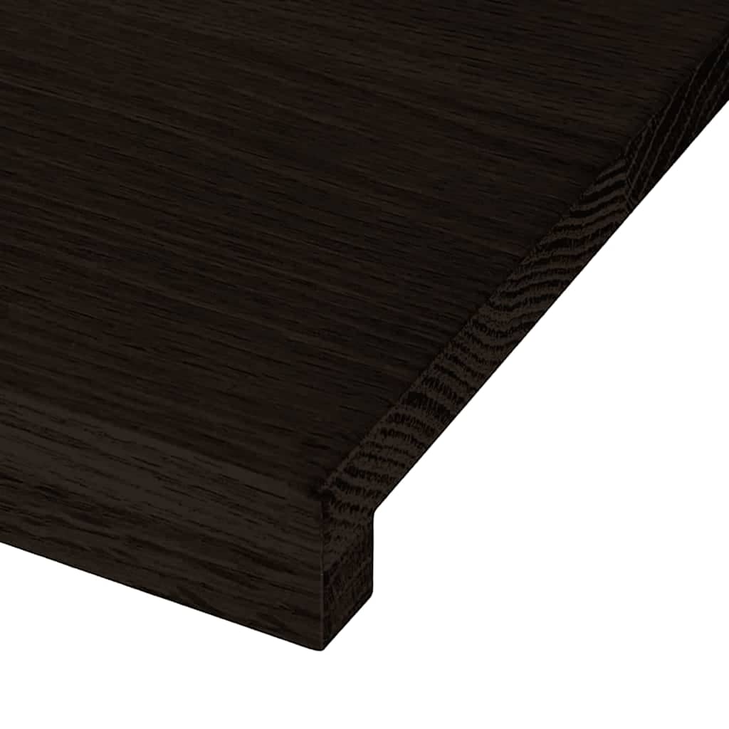 Officiel Marches descalier 20 pcs marron foncé 110x25x2 cm chêne massif vidaXL