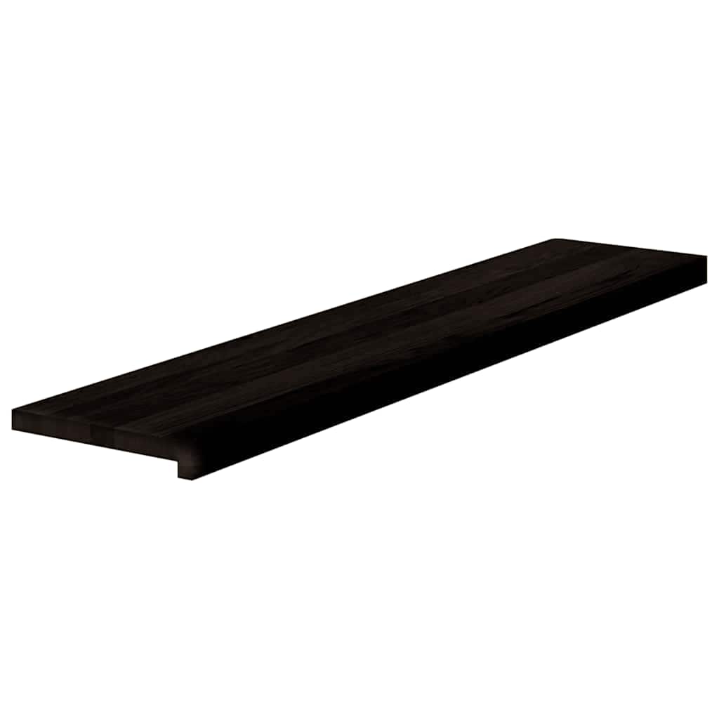 vidaXL Traptreden 16 st 120x25x2 cm massief eikenhout donkerbruin afbeelding