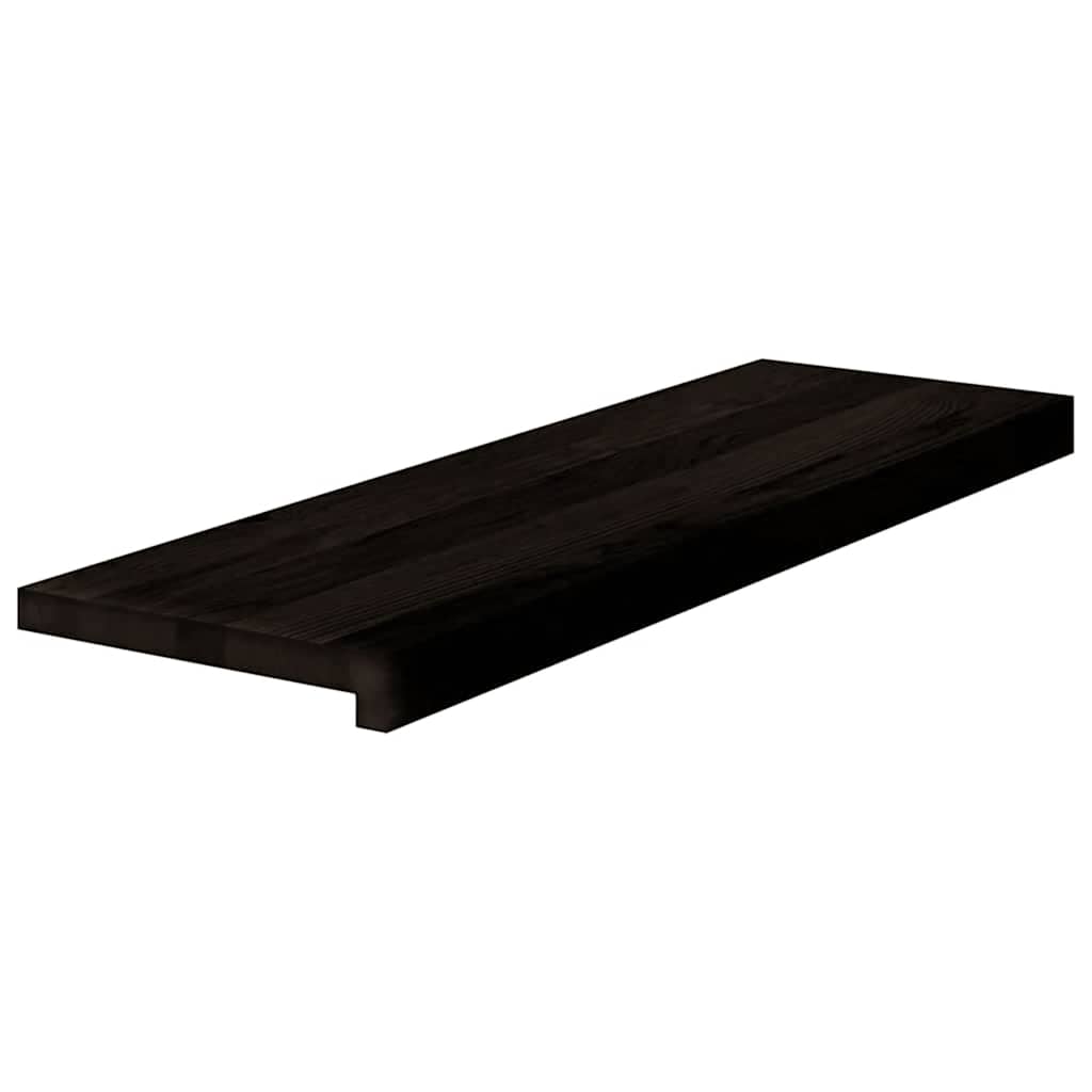 vidaXL Traptreden 16 st 80x30x2 cm massief eikenhout donkerbruin afbeelding