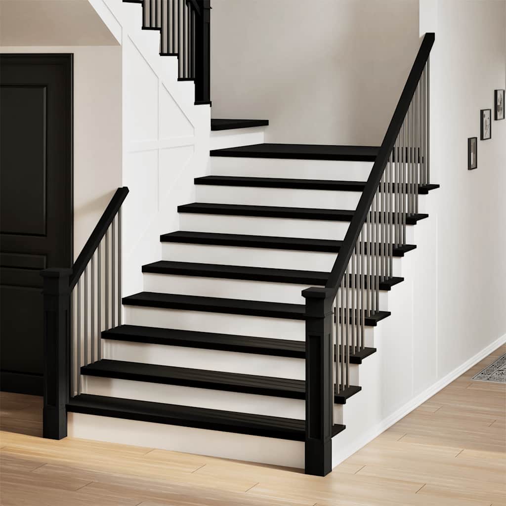 Marches d'escalier 8 pcs marron tendance foncé 110x30x2 cm chêne massif vidaXL
