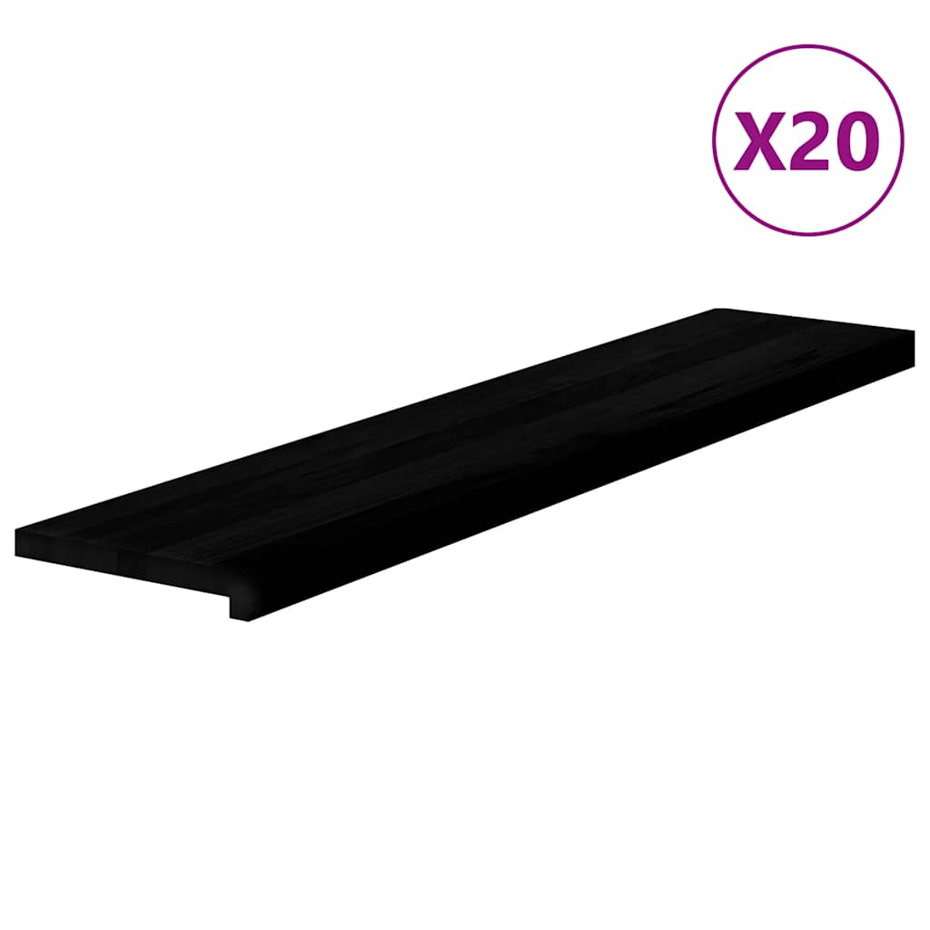 vidaXL Nášlapy na schody 20 ks světle hnědé 120x30x2 cm masivní dub