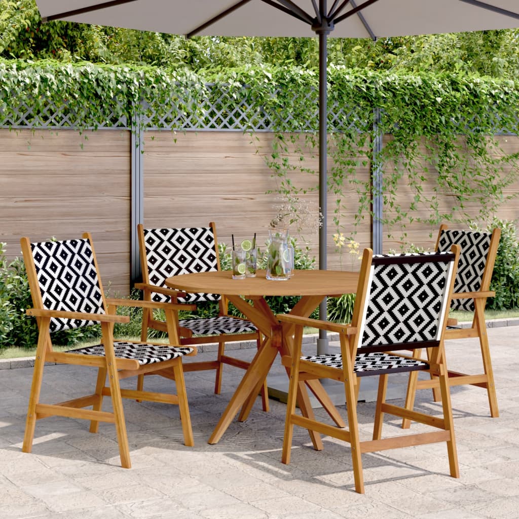 vidaXL Set mobilier de grădină, 5 piese, lemn masiv de acacia