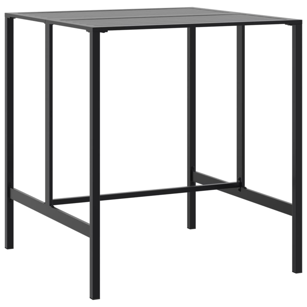 imagem de vidaXL Conjunto de bar para jardim 5 pcs aço revestido a pó preto4