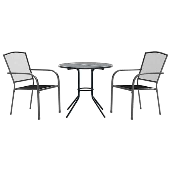 vidaXL virnastatav 3-osaline m&ouml;&ouml;blikomplekt, antratsiithall, teras