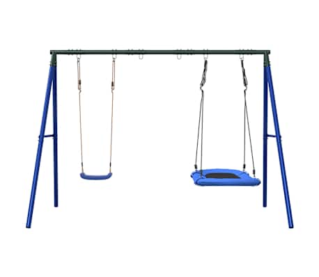 vidaXL Ensemble balan&ccedil;oire d'ext&eacute;rieur balan&ccedil;oire et balan&ccedil;oire nid