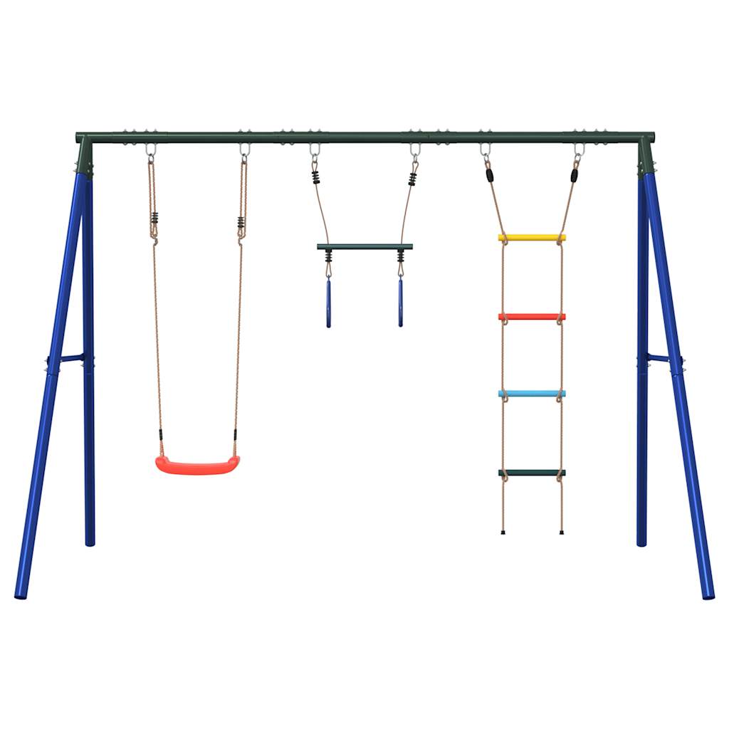 vidaXL Schommelset met schommel, trapeze en ladder afbeelding