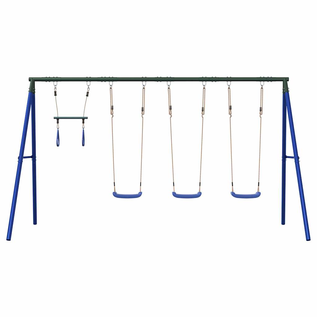 vidaXL Schommelset met schommels en trapeze afbeelding